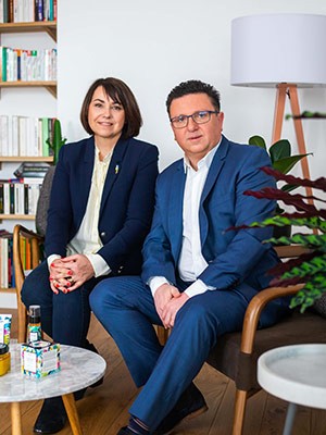 Elisabeth Arnaud et Fabrice Saïd, créateurs de la marque française Baïja