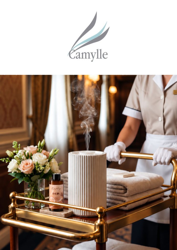 Camylle imagine et développe des solutions olfactives pour les hôtels, Spas, centres thermaux, thalassothérapies, centres aquatiques et établissements Wellness.