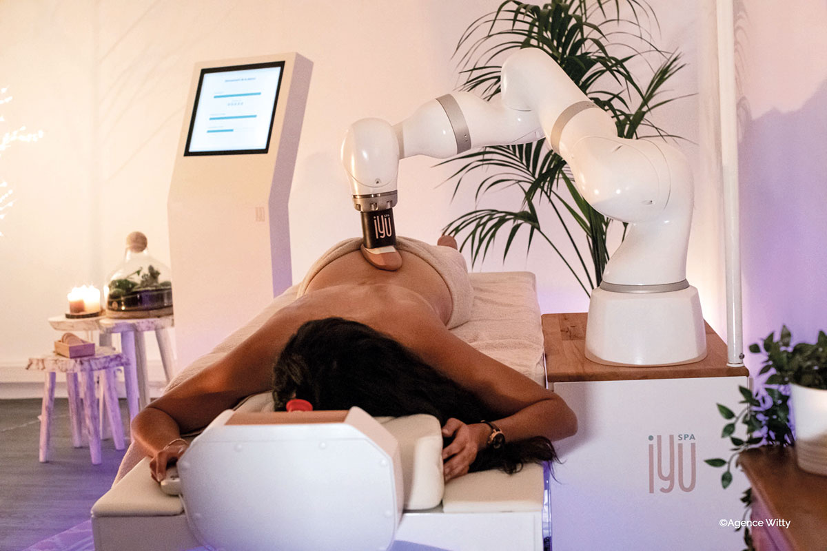 iYU® offre ainsi une expérience de massage totalement autonome car elle ne nécessite aucune assistance humaine.