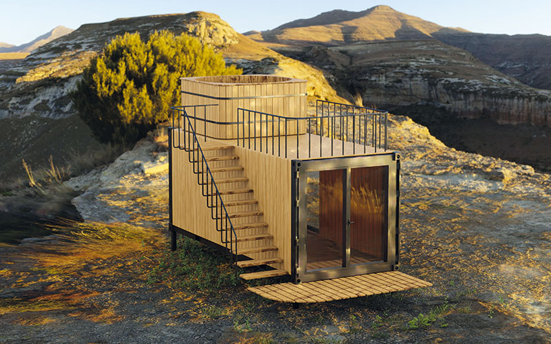 « Temporary Spaces » d’Elias Philips, un service de location d’espace pour les hôtels permettant d’offrir, pour une durée limitée, des services variés comme… celui d’un Spa.