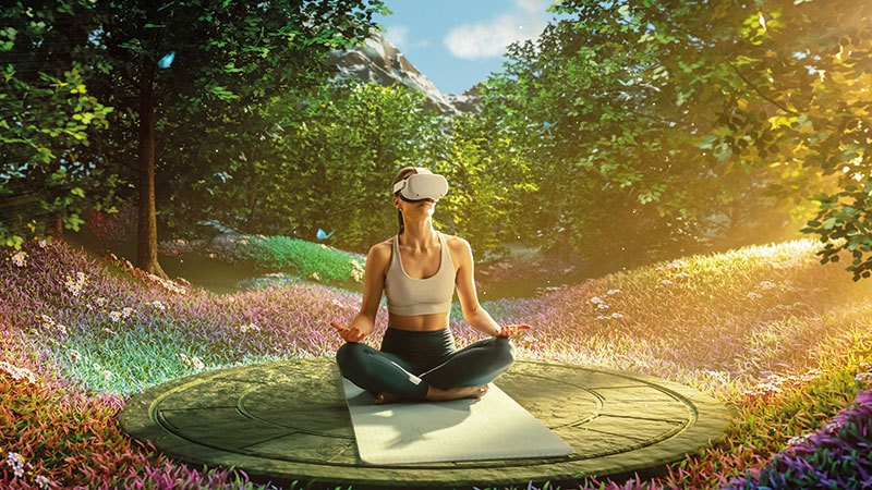L’intégration des nouvelles technologies, telle que la méditation guidée en réalité virtuelle, peut également constituer un facteur différenciant fort. Jérémie NAVARRO