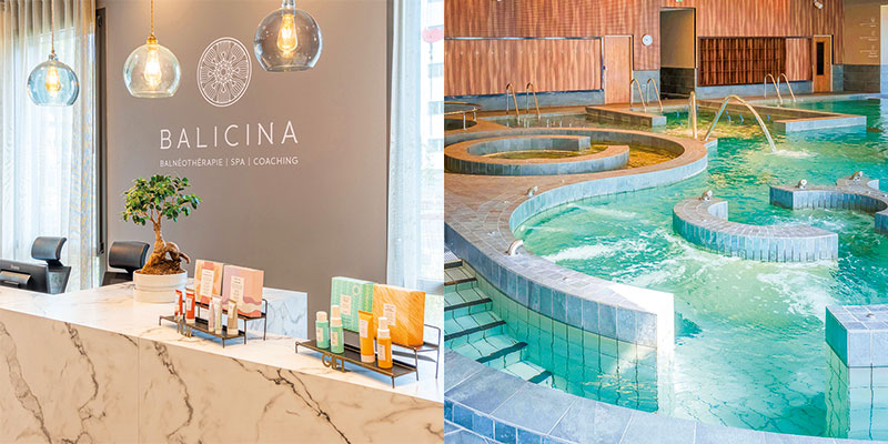 Nous avons conçu deux types d’expérience selon les motivations et objectifs de nos clients. D’un côté, une approche bien-être avec un espace balnéothérapie, des soins, des massages et des cours de sport. De l’autre, une approche personnalisée intégrée dans une démarche de prévention santé, adaptée aux besoins spécifiques. Mélanie COLOMBON