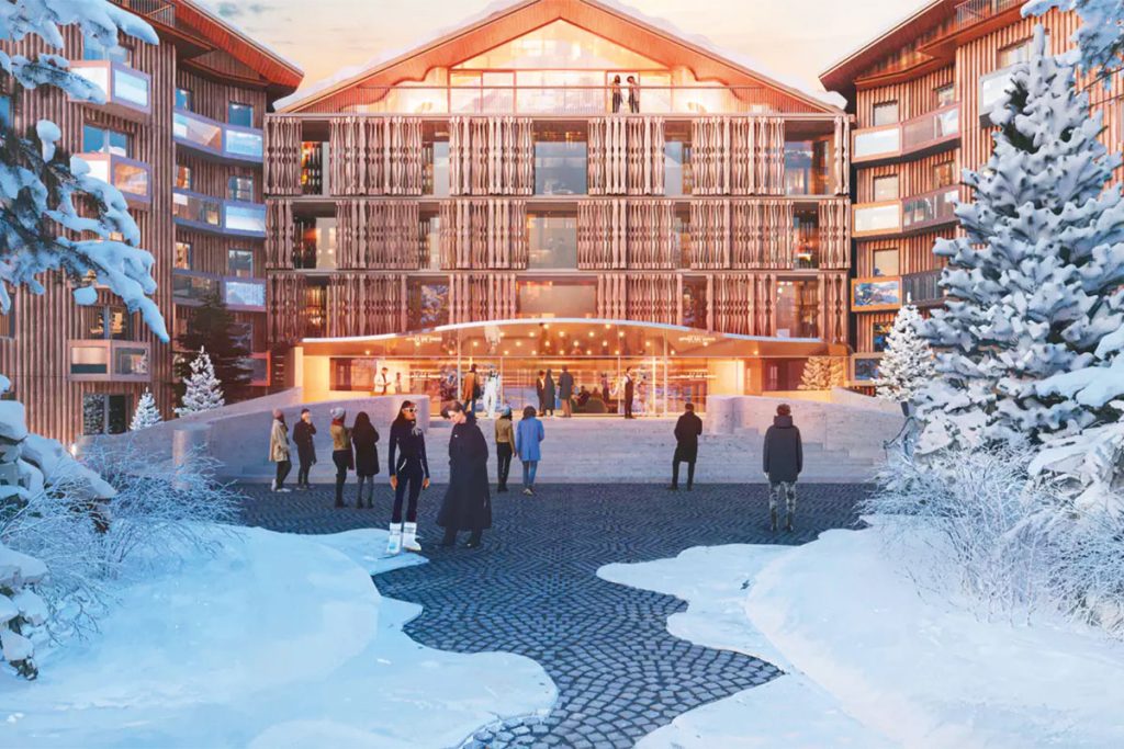 Le « Monte-Carlo One - Courchevel » : un futur palace tourné vers l’innovation et la durabilité. © Herzog & de Meuron