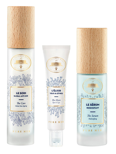 Au coeur de la ligne premium anti-âge Pure Mer, un complexe de 5 actifs 100 % bretons.