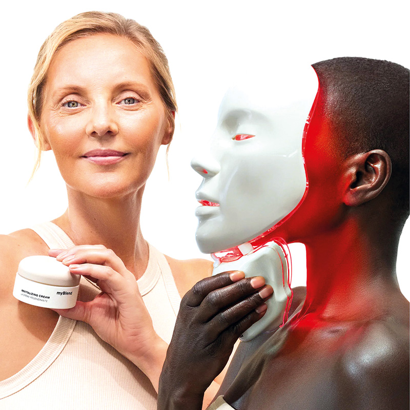 Les soins myBlend offrent une alliance parfaite entre formules hautement concentrées, modelage expert profond et technologies de pointe.
