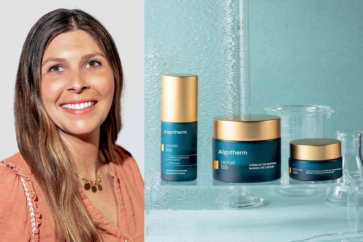 Première gamme de soin issue des avancées en génomique appliquée pour Algotherm, Ocean Life® apporte une réponse complète aux différents marqueurs du vieillissement cutané. © A.Fenwick