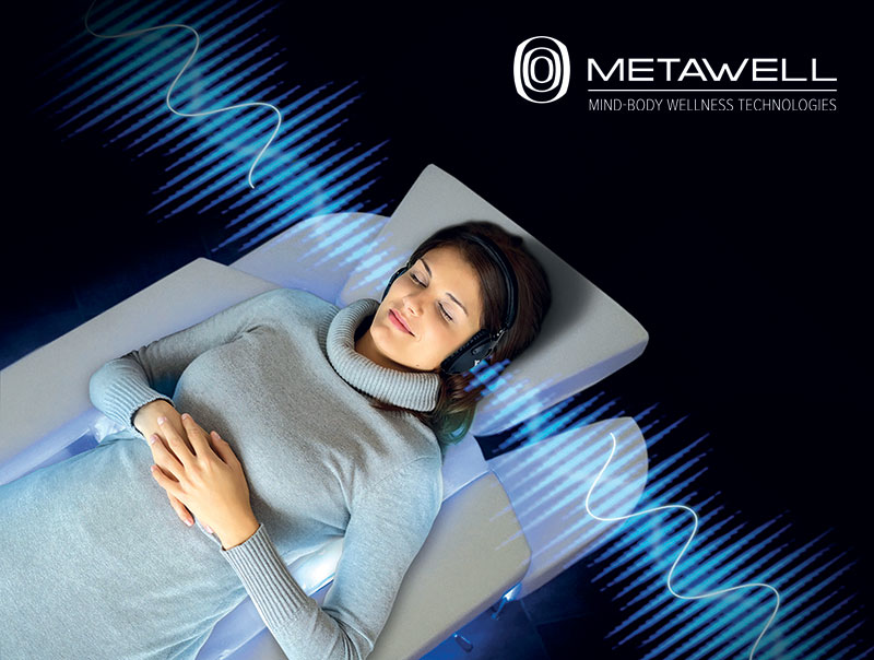 Parmi les technologies Corps-Esprit de Gharieni, la Welnamis offre quatre programmes avancés dont les noms évoquent l’intention du soin prodigué : Calmer son stress, Pleine conscience, Sieste éclair et Cognition.
