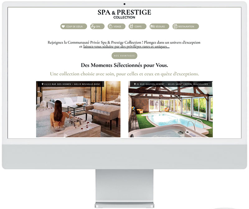 La mission de Spa & Prestige Collection est d’offrir à ses établissements partenaires une vitrine en ligne performante ainsi que de nombreux services concrets.