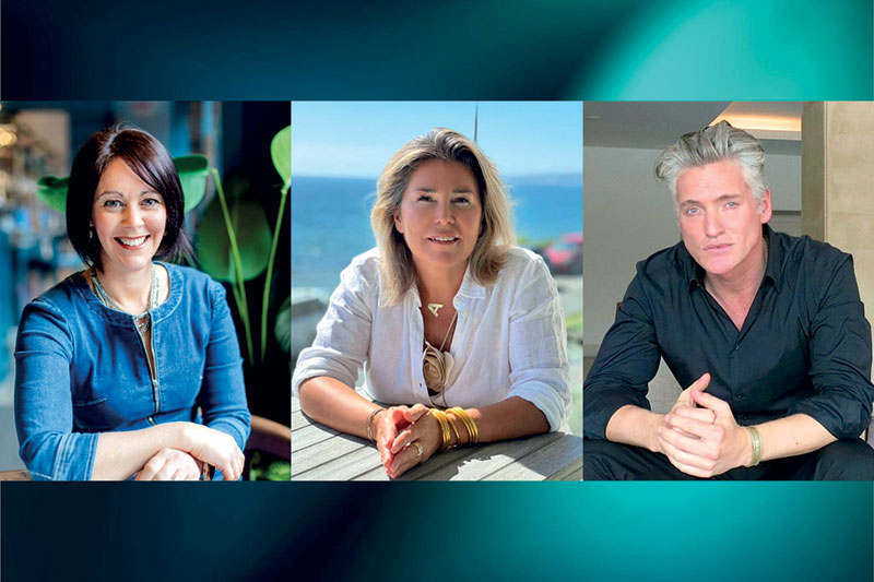 La TWA est composée de Erin Lee, fondatrice et CEO, Alina Hernandez, directrice de l’innnovation, et Nigel Franklin, directeur artistique. © photo www.spa-life.international