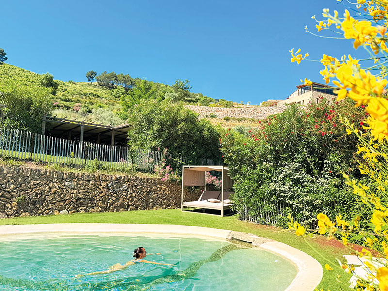 La piscine naturelle est l’une des installations favorites de la clientèle.