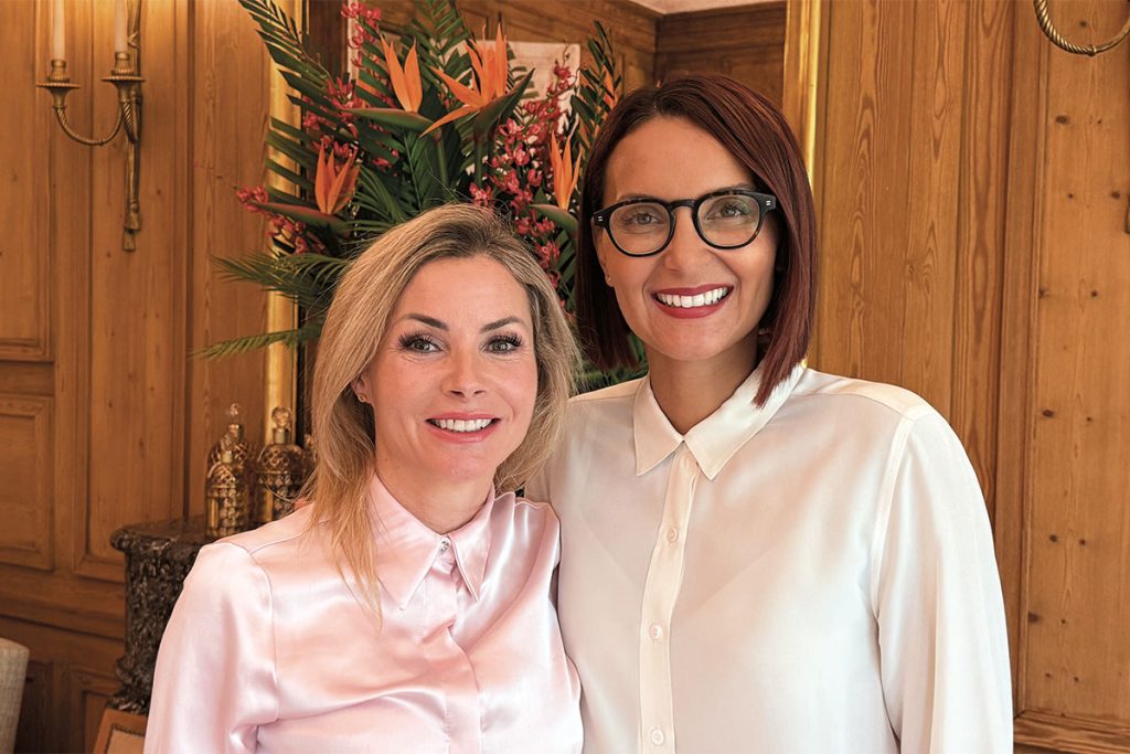 Laetitia Fontanel  Experte en protocoles de soin chez ISI Spa et fondatrice de la Méthode Laetitia Fontanel Jessica Sardo Responsable de l’Institut 68 Guerlain