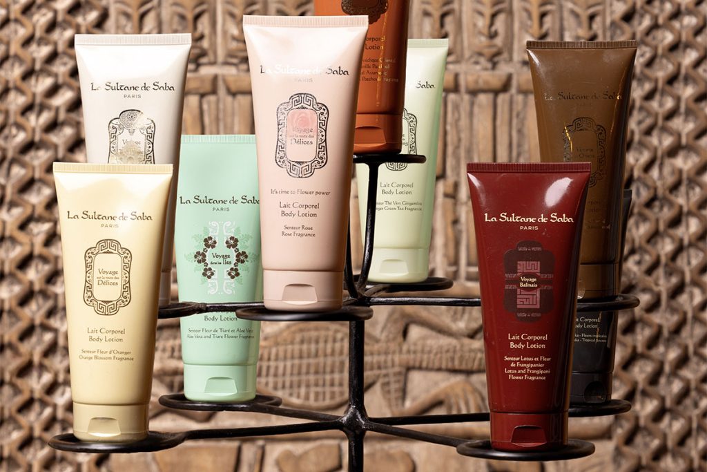 Les laits corporels La Sultane de Saba, une signature soin pour Spas