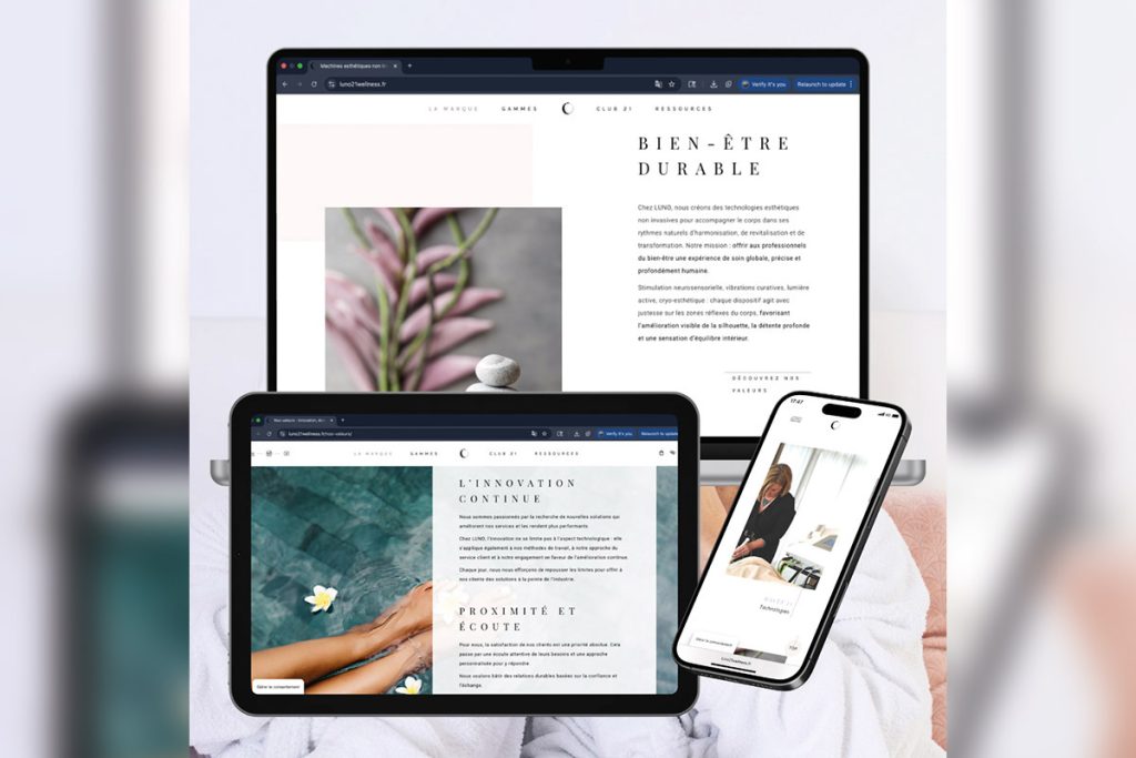 Le nouveau site web de Luno 21, vitrine de son expertise holistique du soin