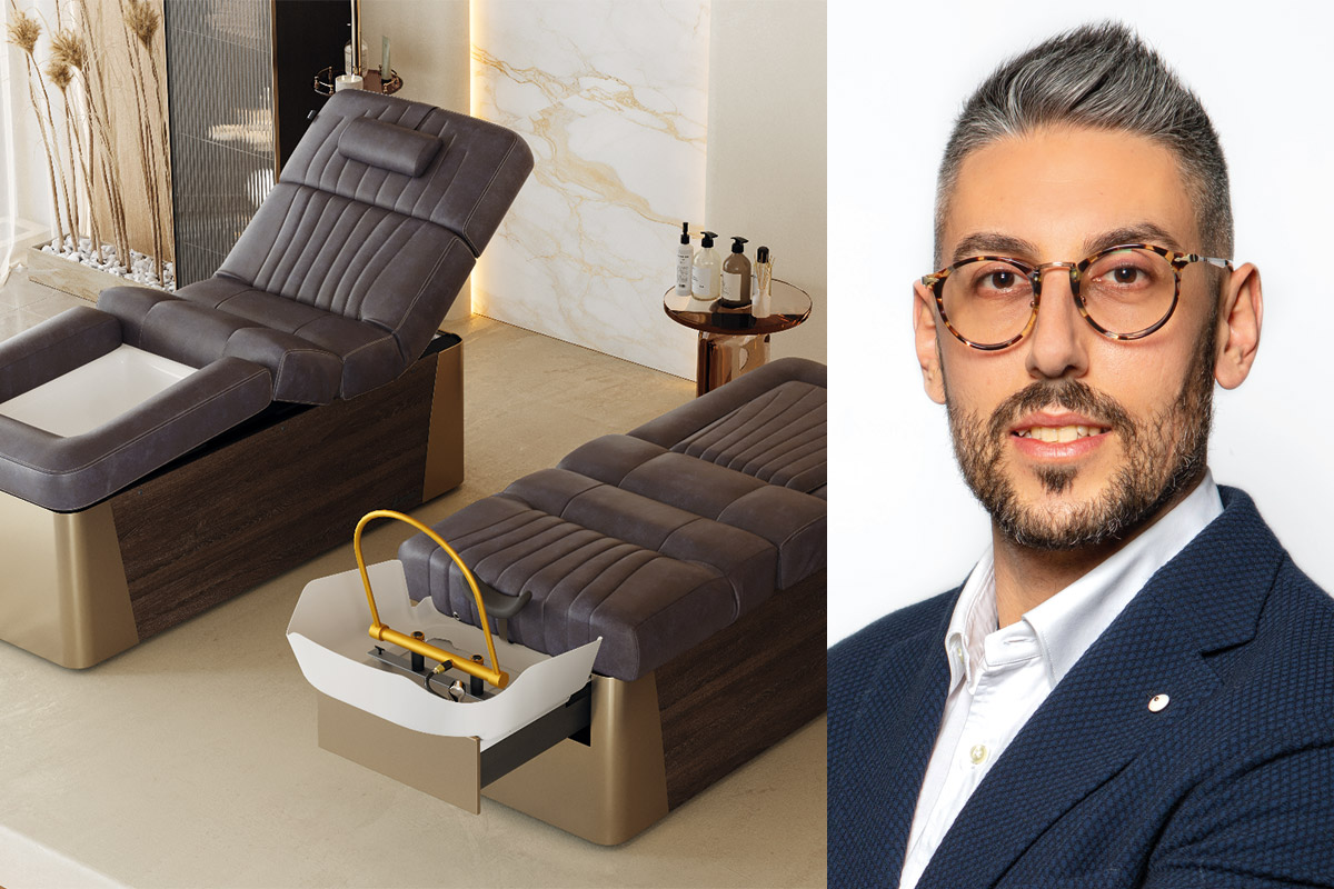 Avec Venice Head Spa, LEMI redéfinit les codes de l’équipement Spa haut de gamme en réunissant en un seul lit de soin, le massage, les rituels Head Spa, la manucure et la pédicure.