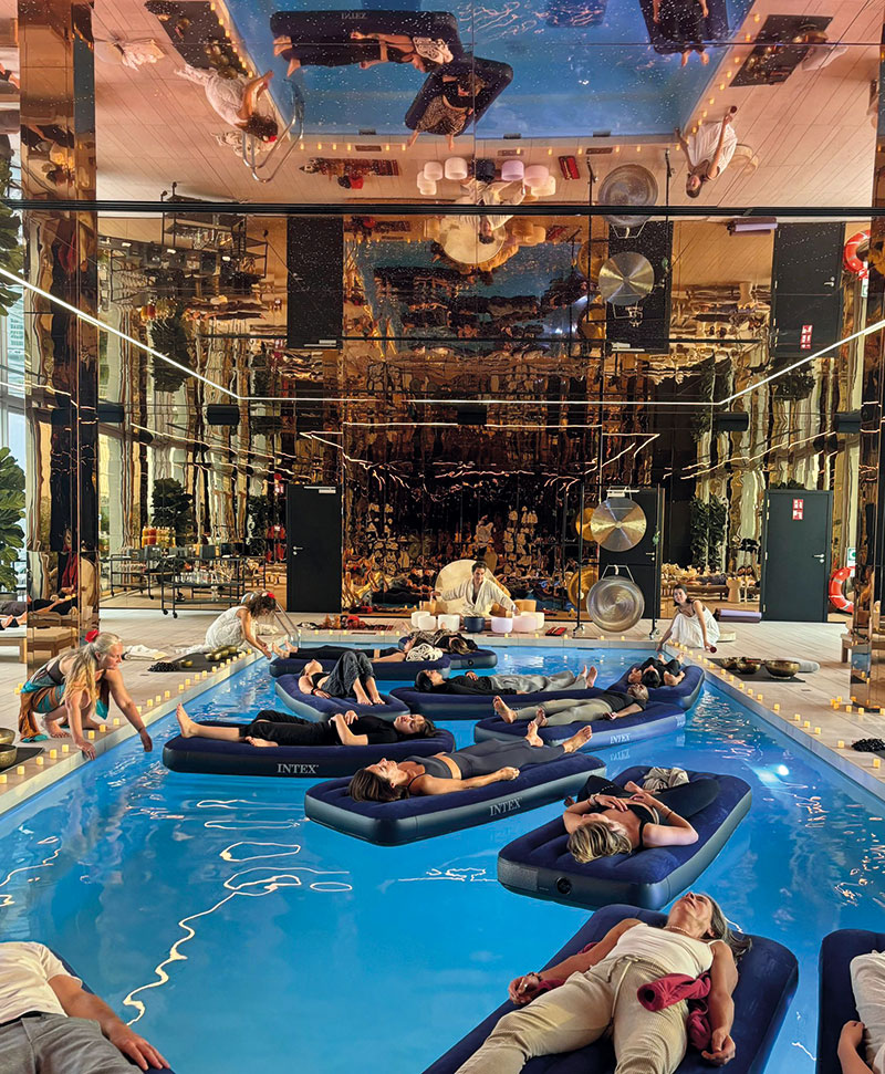 Une expérience immersive de Sound Healing proposée au Spa de l’hôtel Cardo Brussels.