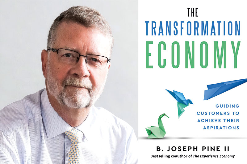 Joe Pine est un auteur, conférencier et conseiller en management de renommée internationale, accompagnant aussi bien des entreprises du classement Fortune 500 que des start-ups entrepreneuriales.« The Transformation Economy: Guiding Customers to Achieve Their Aspirations », de B. Joseph Pine II. Boston : Harvard Business Review Press, 2026.