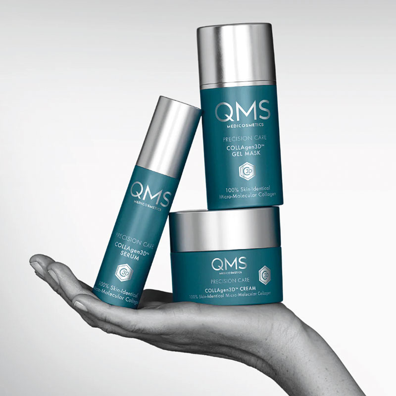 Tous les soins de la gamme Collagen3D® intègrent du collagène vegan 100 % identique à celui de la peau permettant de protéger, de maintenir et d’améliorer le collagène natif.