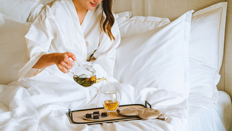 La chambre doit évoluer vers un véritable « space as a service », c’est-à-dire un environnement multisensoriel capable de s’adapter en temps réel aux émotions et aux besoins du client. Charlotte ROLLAND © Royal Champagne Hotel & Spa