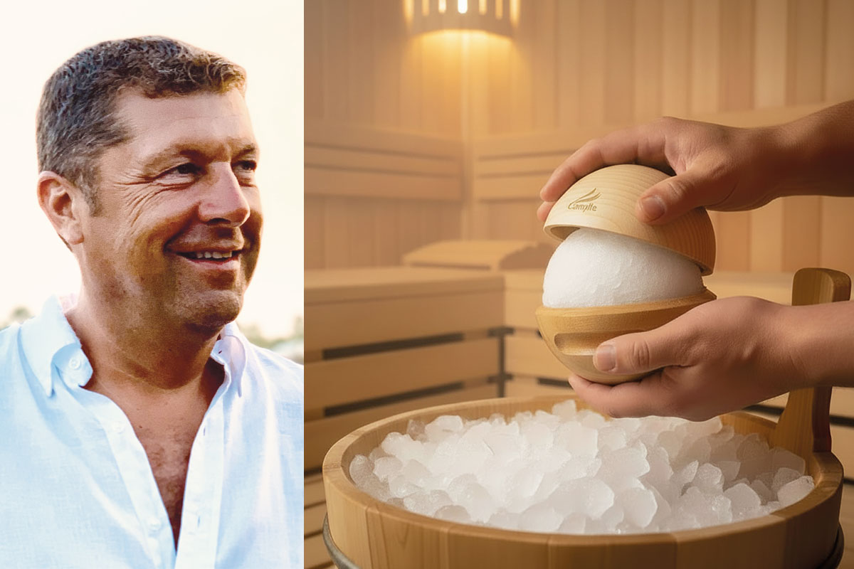 Le moule YceBool, en bois de frêne, permet de former la boule de glace pilée qui recevra quelques gouttes d'huile essentielle.