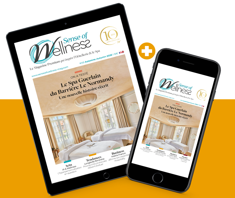 Magazine Sense of Wellness en version digitale sur tablette et smartphone