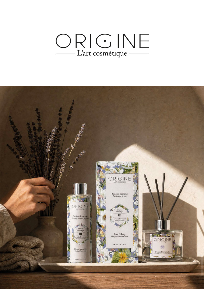 Depuis 2011, Origine cultive en Provence une approche du soin où le parfum participe pleinement à l’expérience hôtelière.