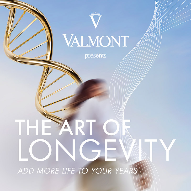 Avec The Art of Longevity (TAOL), Valmont explore les mécanismes du vieillissement cellulaire pour inscrire le soin dans une approche globale du bien-vieillir.